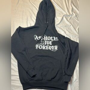 As@holes Live Forever Black Hoodie New Unisex